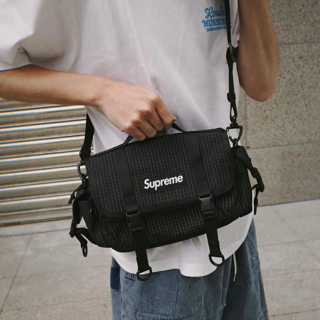 Supreme Reflective Mini Duffle Bag Black supreme supreme - originalfook singapore